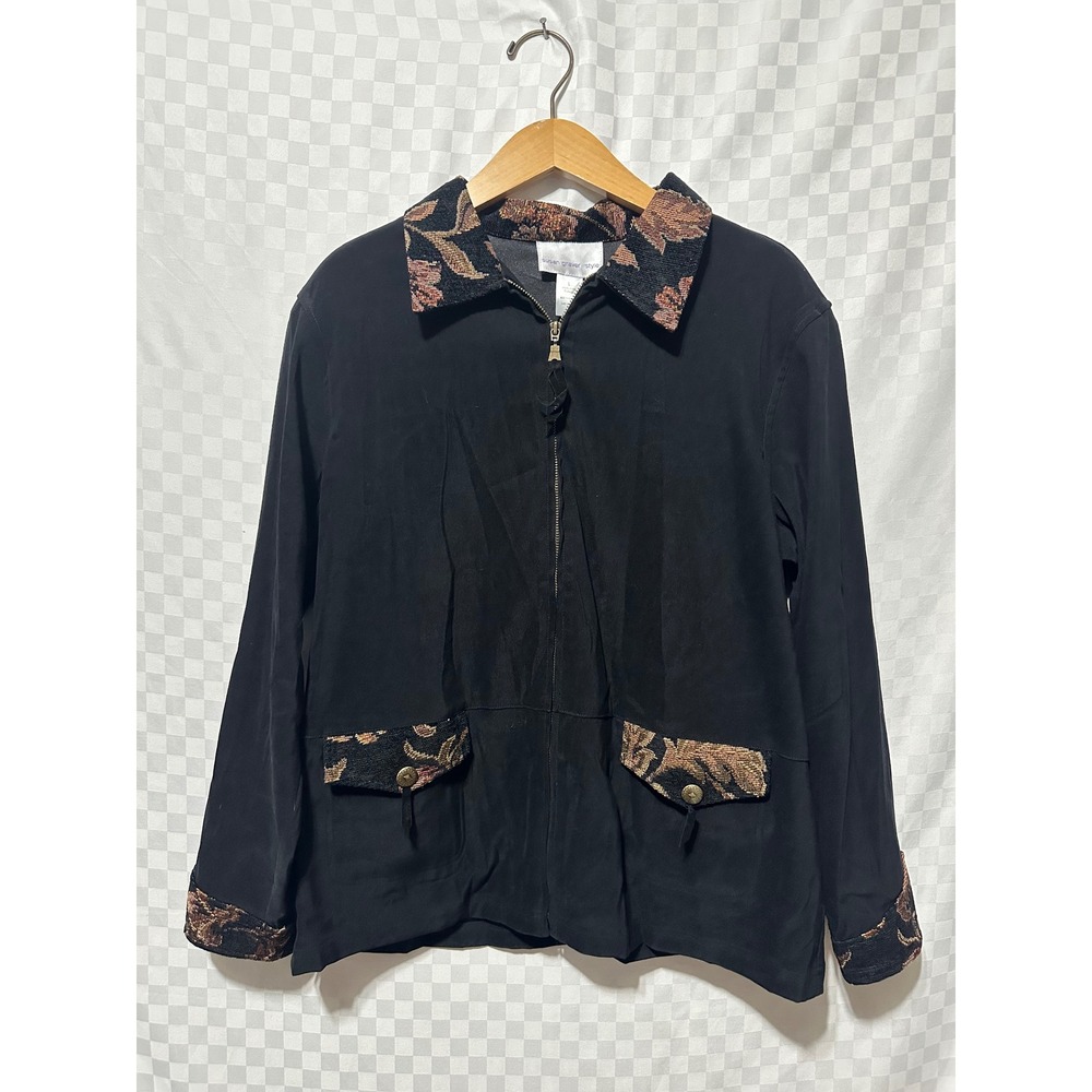 VINTAGE Susan Graver Tapestry Jacket | L